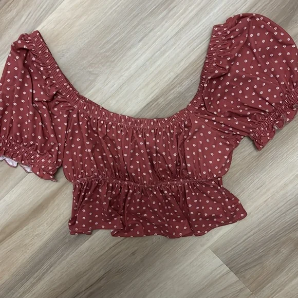 Urban Outfitters Floral Front Tie Top - Picture 3 of 3